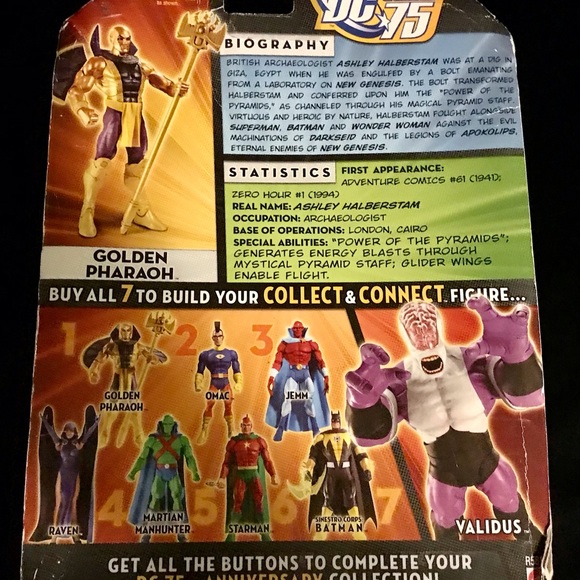 DC Universe Golden Pharaoh Figurine- 75 Years of Super Power - Picture 5 of 5
